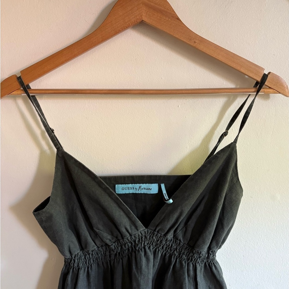 Y2K Guess by Marciano Linen Blend Maxi Dress (XS) - Picture 2 of 6